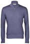 Gran Sasso Soft Merino Half Zip Trui Denim Blue