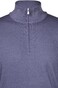 Gran Sasso Soft Merino Half Zip Trui Denim Blue