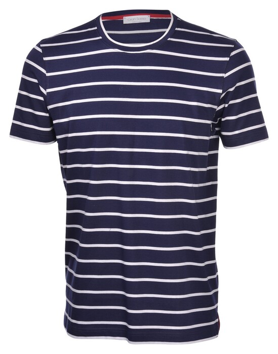 Gran Sasso Striped T-Shirt Blue
