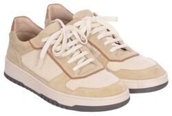 Gran Sasso Suede Blend Sneakers Schoenen Off White-Beige-Brown