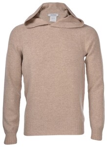 Gran Sasso Super Geelong Wool Hoodie Pullover Beige