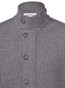 Gran Sasso Super Geelong Wool Two-Way Zip Full Button Closure Cardigan Grey