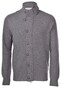 Gran Sasso Super Geelong Wool Two-Way Zip Full Button Closure Cardigan Grey