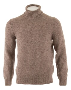 Gran Sasso The Regent Melange Rollneck Trui Licht Bruin