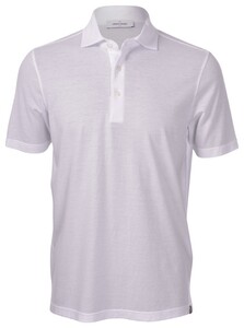 Gran Sasso Ultralight Cotton Piqué Polo Wit