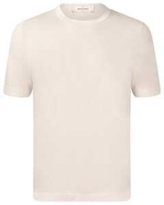 Gran Sasso Ultrathin Organic Cotton Vintage Effect T-Shirt Licht Beige