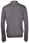 Gran Sasso Uni Color Fine Wool Knit Zip Collar Pullover Dark Gray