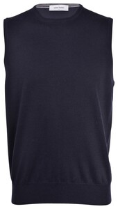 Gran Sasso Uni Crew Neck Merino Wool Slip-Over Blue Navy