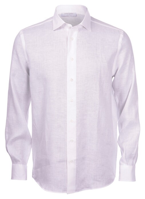 Gran Sasso Uni Linen Shirt White