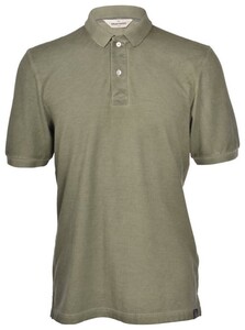 Gran Sasso Uni Pique Cotton Poloshirt Green