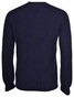 Gran Sasso Uni Ribbed Structure Crew Neck Pullover Navy