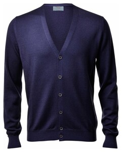 Gran Sasso Vintage Délavé Extrafine Merino Vest Vest Blue Navy