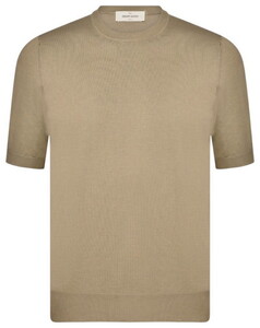 Gran Sasso Vintage Effect Organic Fine Cotton T-Shirt Military Green