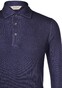 Gran Sasso Vintage Extrafine Merino Long Sleeve Polo Blauw