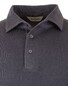 Gran Sasso Vintage Extrafine Merino Long Sleeve Poloshirt Bluegrey