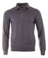 Gran Sasso Vintage Extrafine Merino Long Sleeve Poloshirt Bluegrey