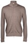 Gran Sasso Vintage Full Zip Extrafine Merino Cardigan Hazel