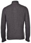 Gran Sasso Virgin Wool Chunky Knit Two-Way Zipper Cardigan Charcoal