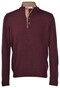 Gran Sasso Virgin Wool Knit Button Collar Pullover Bordeaux