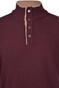 Gran Sasso Virgin Wool Knit Button Collar Pullover Bordeaux