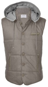 Gran Sasso Wol Flanel Body-Warmer Bruingrijs