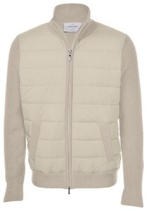 Gran Sasso Wool Zipper Eco Padding Vest Beige