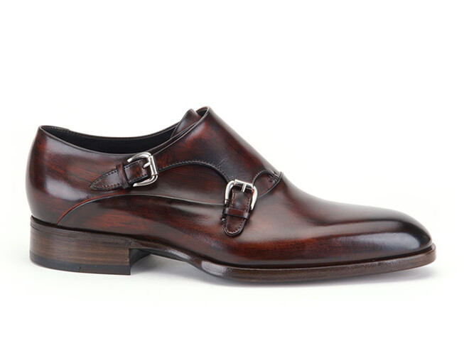 Greve Brunello with Belt Shoes Bordeaux Supreme