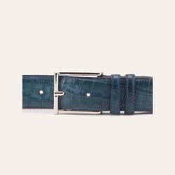 Greve Cocco Texture Leather Belt Reef Cocco