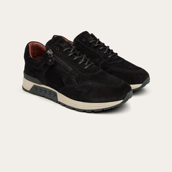 Greve Haarlem Sneaker Suede Extra Wide Shoes Off Black