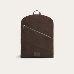 Greve Leather Suède Backpack Tas Dark Brown Shade
