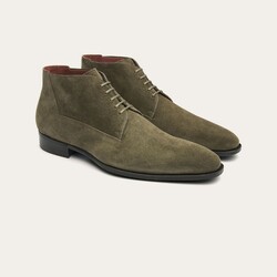 Greve Magnum Suede Mid-Height Lace-Up Shoes Muschio