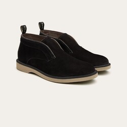 Greve Vito Chelsea Suede Shoes Off Black