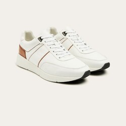 Greve Walker Sneaker Leather Fine Details Schoenen Bianco