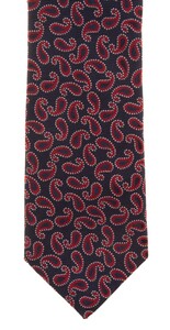 Hemley Dotted Paisley Tie Red-Blue