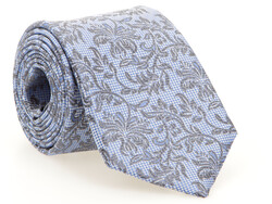 Hemley Flower Pattern Silk Das Licht Blauw