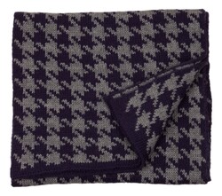 Hemley Houndstooth Prestige Sjaal Blauw