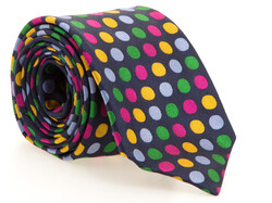 Hemley Multicolor Dot Silk Tie