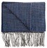 Hemley Multicolored Houndstooth Sjaal Royal Blue