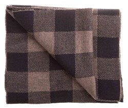 Hemley Smooth Check Scarf Mid Brown