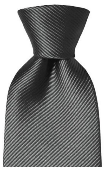 Hemley Smooth Uni Silk Tie Anthracite Grey