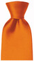 Hemley Smooth Uni Silk Tie Fine Orange