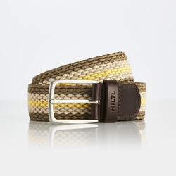 Hiltl Braided Stripe Riem Beige
