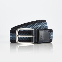 Hiltl Braided Stripe Riem Blauw