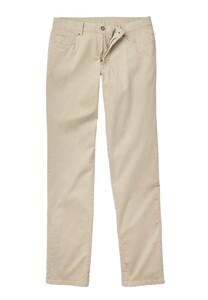Hiltl Dude Fine Fabardine 5-Pocket Light Elastic Cotton Stretch Twill Broek Beige