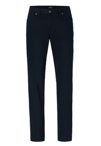 Hiltl Dude Fine Fabardine 5-Pocket Light Elastic Cotton Stretch Twill Broek Navy