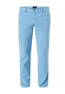 Hiltl Dude Textured Touch 3D Microstructure Cotton Stretch Broek Licht Blauw