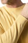 Hiltl Elias Round Neck Fine Structure Knit Pullover Yellow