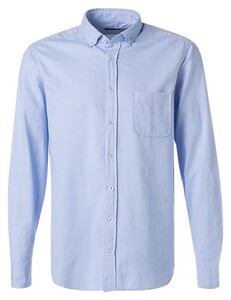 Hiltl Henry Pinpoint Cotton Button-Down Overhemd Licht Blauw