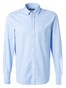 Hiltl Howard Pinpoint Cotton Button Down Overhemd Licht Blauw