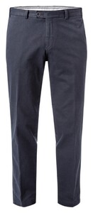 Hiltl Parma Cotton Stretch Subtle Texture Pants Navy